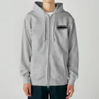 QUQU_WORKSのノーサーフスケートノーライフ サーフスケートデザイン ブラック Heavyweight Zip Hoodie