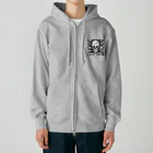 かるるんショップの骸骨紳士シリーズ　微笑 Heavyweight Zip Hoodie