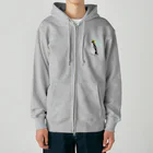 LalaHangeulのRockhopper penguin　(イワトビペンギン) Heavyweight Zip Hoodie