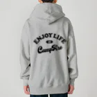 アージーのエンジョイ ライフ キャンプファイヤー Heavyweight Zip Hoodie