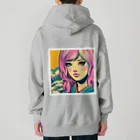 Sunlit Horizonの令和・浮世絵ギャル Heavyweight Zip Hoodie