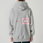 ヤママユ(ヤママユ・ペンギイナ)のふたごのジェンツーペンギン(ロゴあり) Heavyweight Zip Hoodie