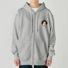 ハムスター愛好家 | Hamster Loverの突き出てくるハムちゃん Heavyweight Zip Hoodie