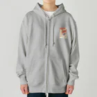 寿めでたや(ukiyoe)の蔦に四十雀 Heavyweight Zip Hoodie