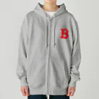 バッファ君  goods【近鉄バファローズ／1976-1996】のクラシックB＋ファンシーバッファ君（黒） Heavyweight Zip Hoodie