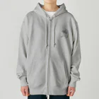 kinoko_ojisanのきのこのおじさんヴィンテージデザイン黒 Heavyweight Zip Hoodie