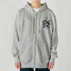 京都イラスト工房の動物シリーズ15：イワシ Heavyweight Zip Hoodie