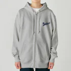 PoooompadoooourのRailroadsロゴ　あお Heavyweight Zip Hoodie