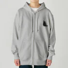 Rubbishの子猫の後ろ姿 Heavyweight Zip Hoodie