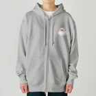 石丸沙織のおすわりポチャ白文鳥ちゃん Heavyweight Zip Hoodie