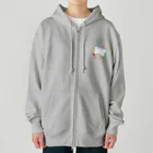 LalaHangeulのエゾモモンガさんドーン！(ハングル) Heavyweight Zip Hoodie