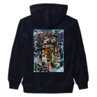 月が輝くこんな夜にの如月書店 Heavyweight Zip Hoodie