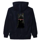 小鳥と映画館の下僕を見下す黒猫 Heavyweight Zip Hoodie