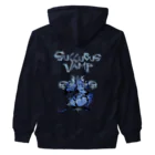 loveclonesのSUCCUBUS VAMP 0614 小悪魔 ヴォラプチュアス ブルー Heavyweight Zip Hoodie