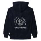 ehime@けだま&もち＆すみのCRAZY SPITZ「HA HA HA」ver.white Heavyweight Zip Hoodie