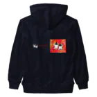 ヤママユ(ヤママユ・ペンギイナ)のふたごのイワトビペンギン(キタ) Heavyweight Zip Hoodie