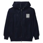 chiho_seal_shopのワモン アザラシ 柄 グレー Ringed seal pattern gray Heavyweight Zip Hoodie