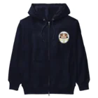 funny-boneの［白］だるま 目標達成 達磨 Heavyweight Zip Hoodie