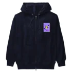 🐸かえるさんと仲間たち🐸のハロウィン　コウモリママ Heavyweight Zip Hoodie