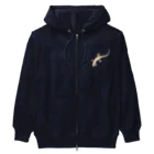 LalaHangeulのJapanese gecko(ニホンヤモリ)　英語デザイン Heavyweight Zip Hoodie