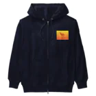 Momonngamonnga zakka の鳳凰のデザイン Heavyweight Zip Hoodie