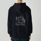 R.D.SAKURAのピークス・ファーベル 濃色 Heavyweight Zip Hoodie