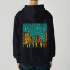 TakashiSのnight sky after rain Heavyweight Zip Hoodie