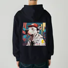 reon-5のストリート風の雰囲気が漂う犬のデザインです。 Heavyweight Zip Hoodie