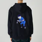 NIKORASU GOのこの夏おすすめ！野球デザイン「バント」＜文字なし＞（Tシャツ・パーカー・グッズ・ETC） Heavyweight Zip Hoodie