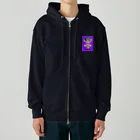 あやしいおばさん くろまめさんの○ュアアルコール（クラ○ナー）パープル Heavyweight Zip Hoodie