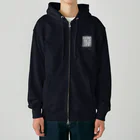 chiho_seal_shopのワモン アザラシ 柄 グレー Ringed seal pattern gray Heavyweight Zip Hoodie