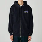 sandy-mのロッキー山脈の静かな夜 Heavyweight Zip Hoodie