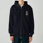 すとろべりーガムFactoryの物思いにふけるオカピ氏 Heavyweight Zip Hoodie