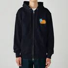 ロジローの丸っこいネコ神 Heavyweight Zip Hoodie