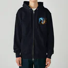 Super_Bluemoonの不思議な世界のゴリラと黒猫の友情♪ Heavyweight Zip Hoodie