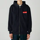 Mappila SHOPのフラットアースMAP 白01 Heavyweight Zip Hoodie