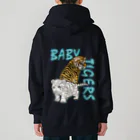 LalaHangeulのBABY TIGERS　バックプリント Heavyweight Zip Hoodie