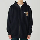 ari designの読書が大好きなクマ Heavyweight Zip Hoodie