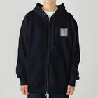 chiho_seal_shopのワモン アザラシ 柄 グレー Ringed seal pattern gray Heavyweight Zip Hoodie