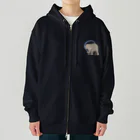 LalaHangeulのアフリカゾウさん　ハングルバージョン Heavyweight Zip Hoodie