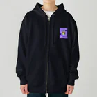 🐸かえるさんと仲間たち🐸のハロウィン　コウモリママ Heavyweight Zip Hoodie