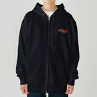 かほりのお馬ショップの【特注名前入れ】ウマ×鹿毛　色選べます！  Heavyweight Zip Hoodie