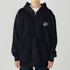 npanpaのんぱんぱ　「ん」ヘビーウェイトジップパーカー(ロゴ黒ver2) Heavyweight Zip Hoodie