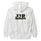 Threefall Japan Aviationの背面ロゴ！【J3Rロゴ（TFJAバージョン:３ｃｈ手書き滑走路） 】 Heavyweight Zip Hoodie