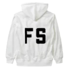 ファイナンシャルズのFSマーク（黒） Heavyweight Zip Hoodie