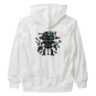 118designのロボット Heavyweight Zip Hoodie