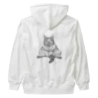 こうめ屋のトラ猫　ふみふみさん　フミフミ猫　丸顔　笑顔猫 Heavyweight Zip Hoodie