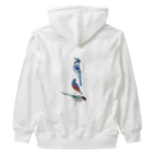 エダマメトイチ雑貨店のI love blue birds 4 -2 Heavyweight Zip Hoodie