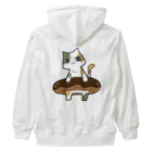 うさやのドーナツをゲットしてご満悦の猫 Heavyweight Zip Hoodie