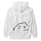 ラクガキ絵のだれてる白い生き物 Heavyweight Zip Hoodie